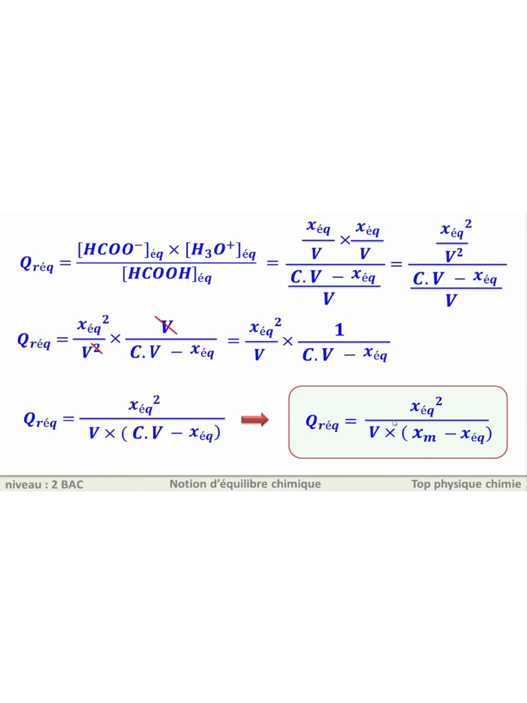 Notion D'équilibre Chimique 2 Bac 18-51 Screenshot | PDF