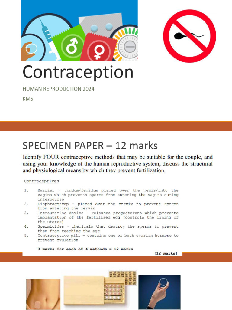 Comprehensive Guide to Contraceptive Methods | PDF | Menstrual Cycle ...