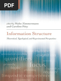 ZIMMERMANN, FÉRY.  Information Structure Theoretical, Typological, and Experimental Perspectives