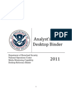 DHS Media Monitoring Capability - Analyst Desktop Binder (REDACTED)