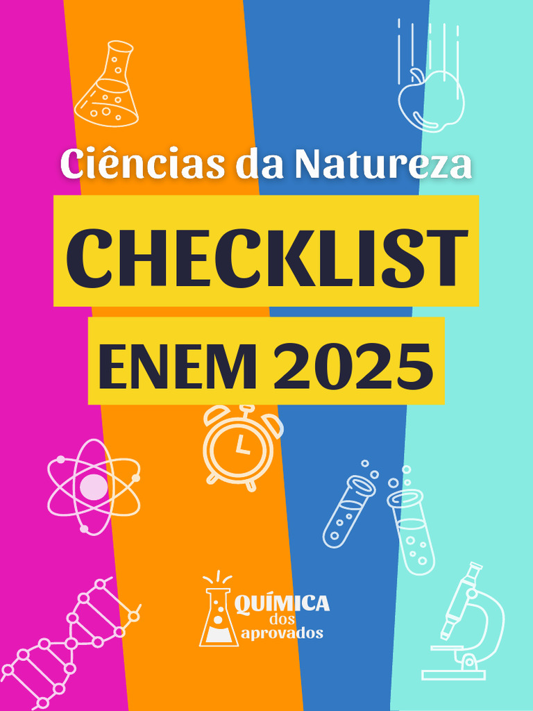 Checklist ENEM 2025: Química e Ciências | PDF | Química | Célula (Biologia)