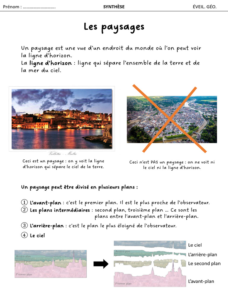 Types de paysages et leurs plans | PDF