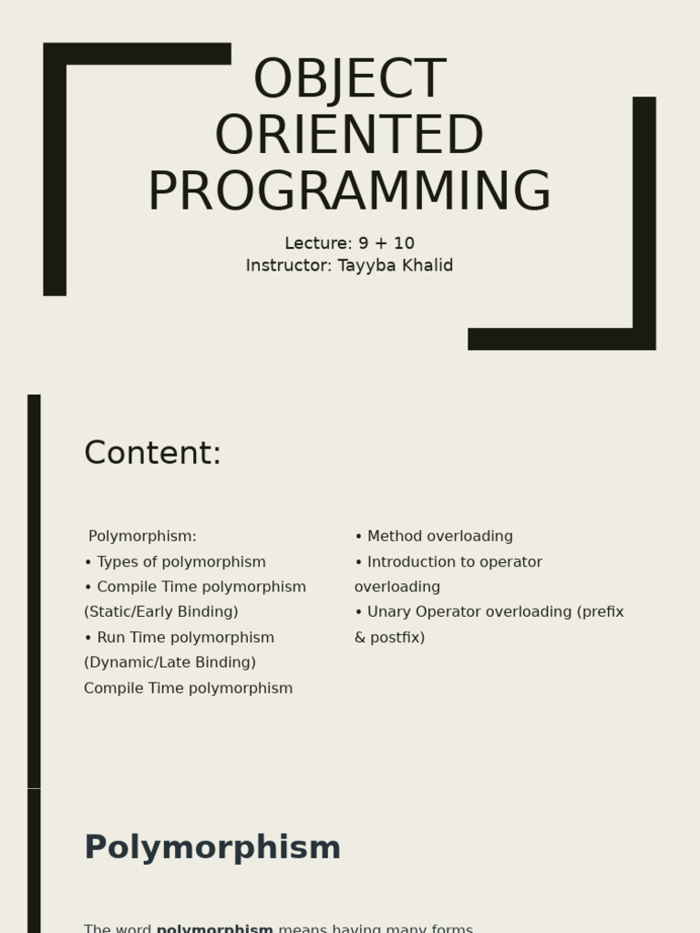 Understanding Polymorphism in C++ | PDF | C++ | Computer Programming