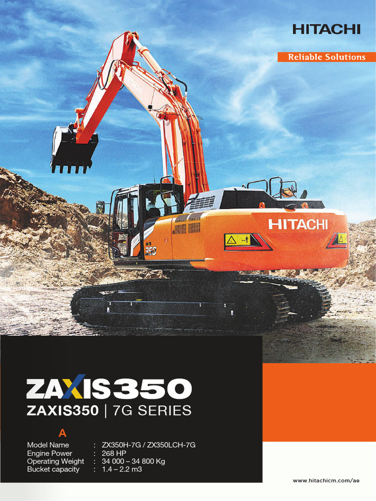 【350】くろあページ ZX350LC-7H Medium Excavators - Hitachi Construction