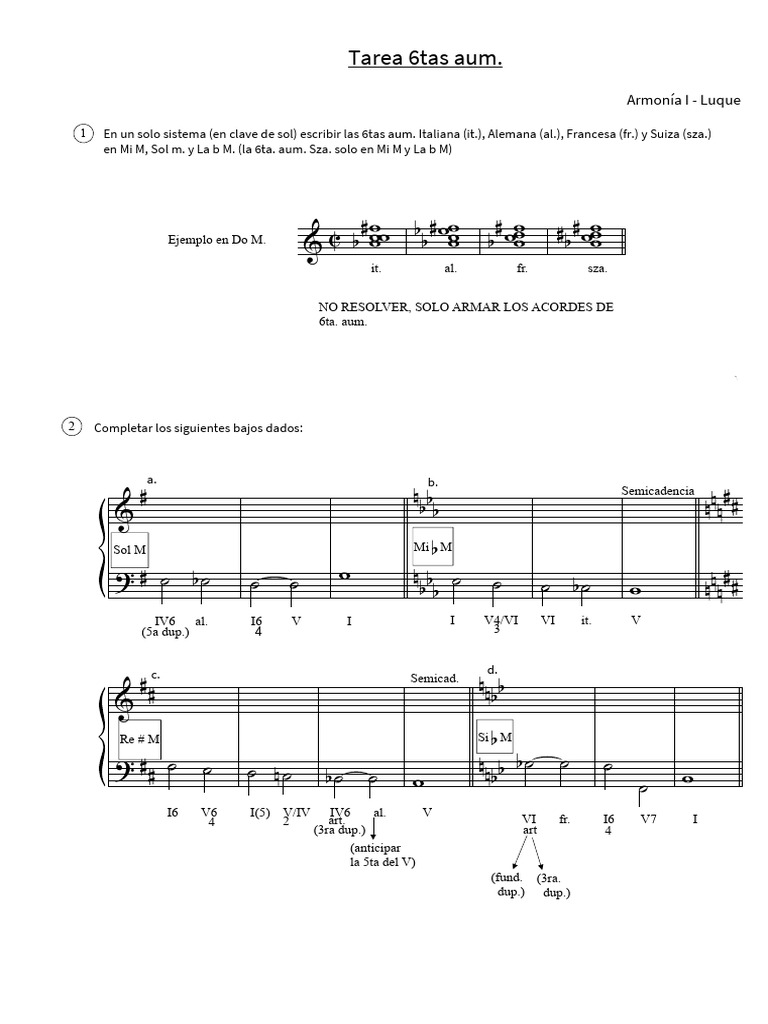Tarea 6tas Aum. | PDF | Melodía | Pitch (Música)