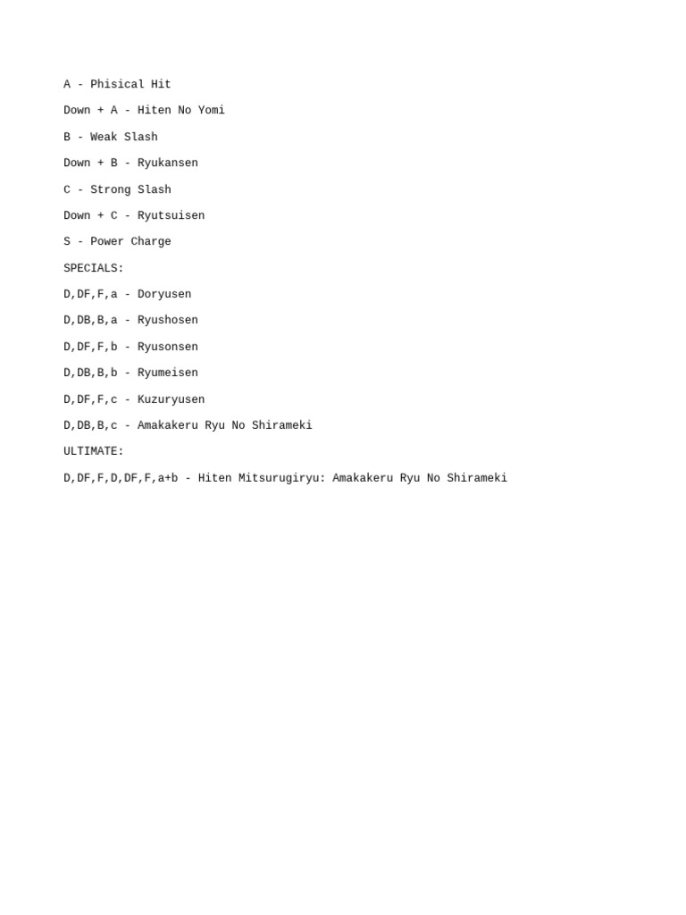 MOVESET | PDF