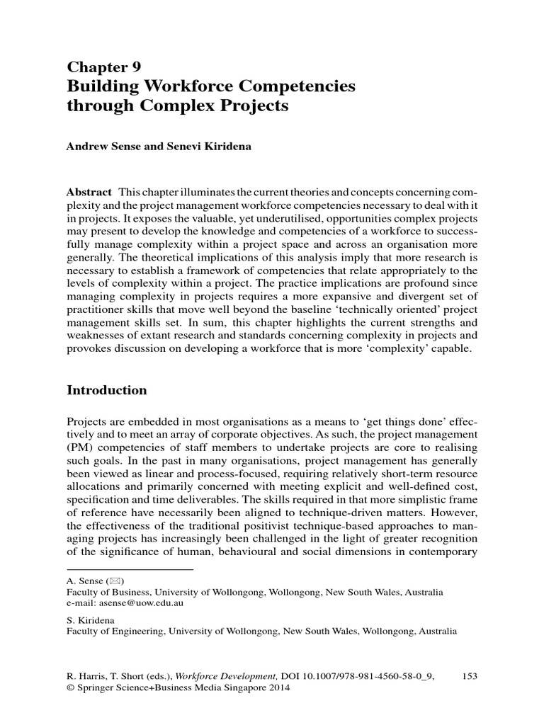 Developing GRH Competencies in Complexity | PDF | Complexity | Project ...