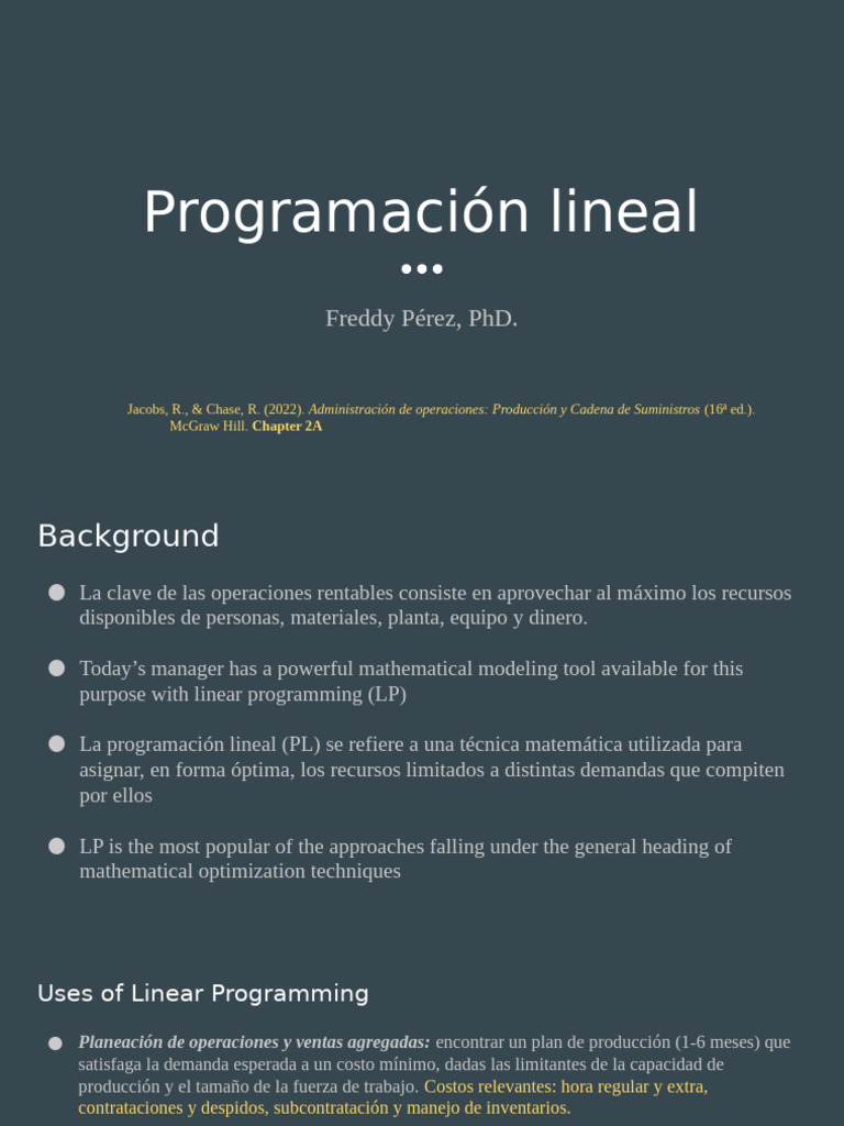Modelamiento Con PL | PDF