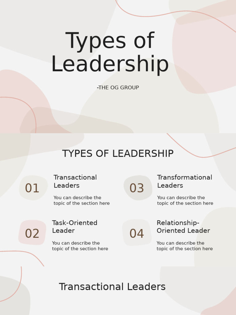 Types of Leadership | PDF | Leadership | Industrial Organization