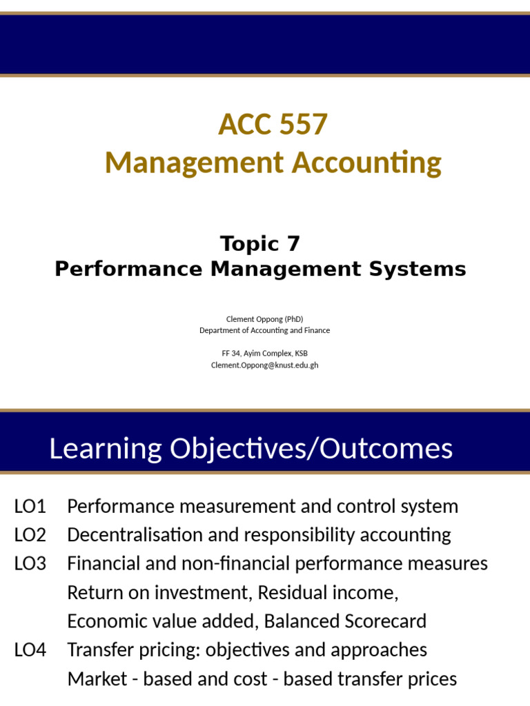 Performance Measurement Systems Overview | PDF | Return On Investment ...