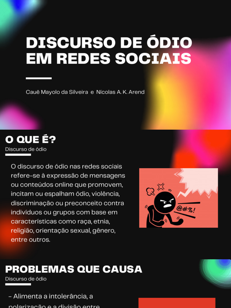 Combate ao Discurso de Ódio Online | PDF