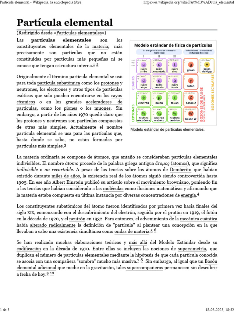Partícula Elemental | PDF | Partícula elemental | Cuarc