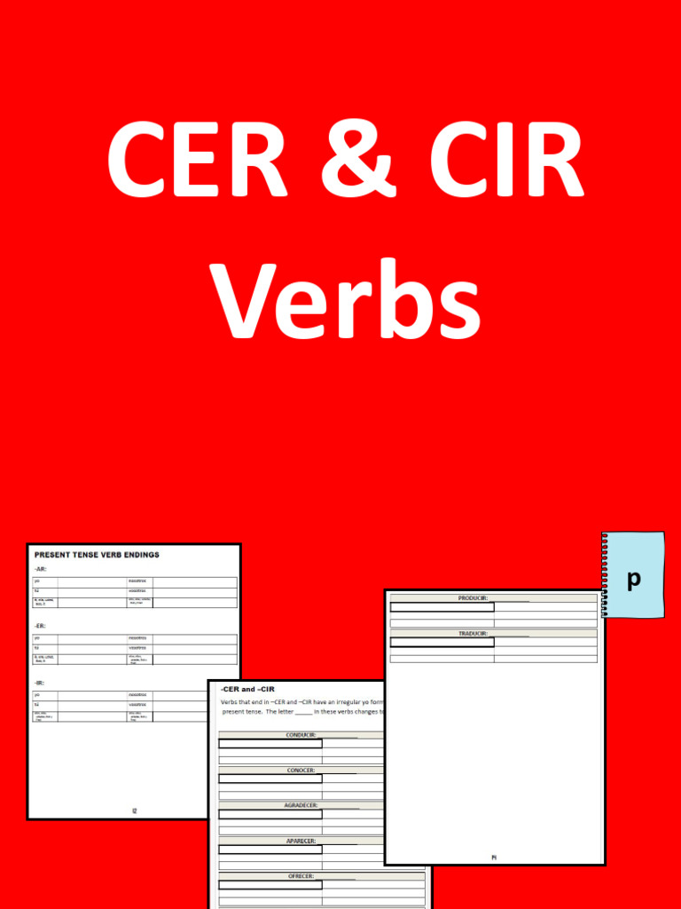 Verbos en -CER y -CIR en español | PDF