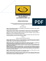 Normas Deontologicas Del Colegio de Arquitectos de Guatemala