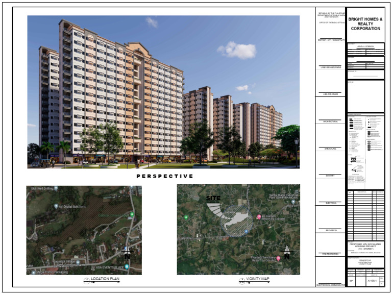 Proposed Housing Project Location Plan | PDF | Wall | Concrete