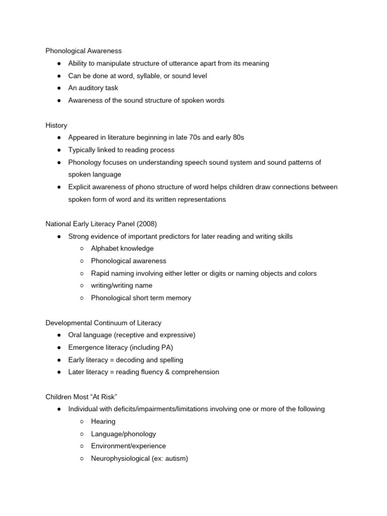 Understanding Phonological Awareness | PDF | Phonics | Literacy