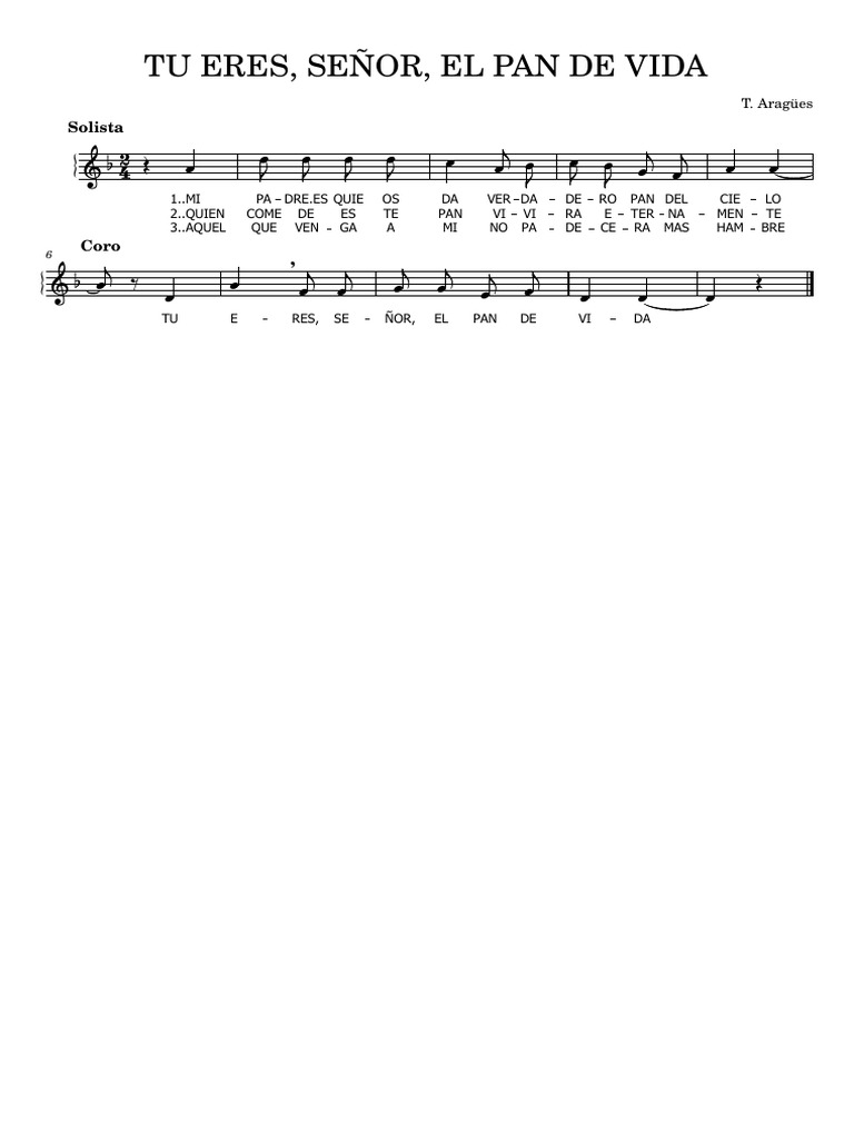 7c Tu Eres Señor | PDF