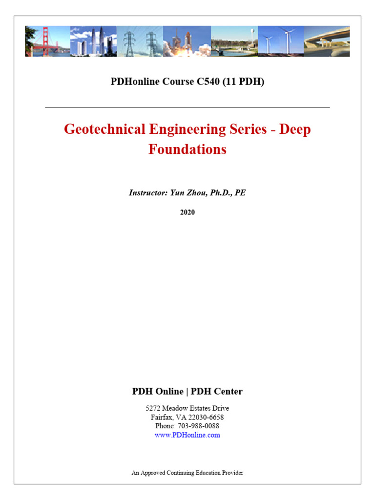 Geotechnical Engineering - Deep Foundations | PDF | Deep Foundation ...
