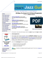 20 Ways To Comp A II V I VI Chord Progression On Guitar