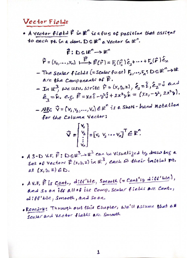 Vector Fields & Line Integrals | PDF