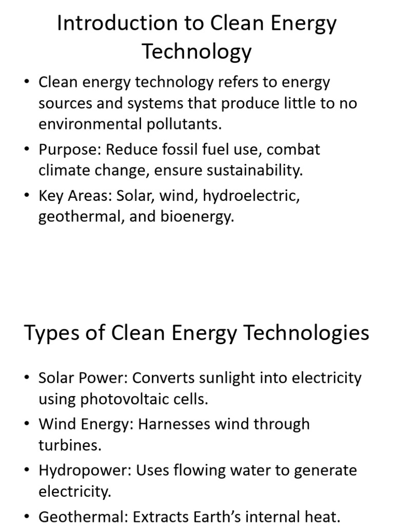 Clean - Energy - Technology - Report 1 | PDF