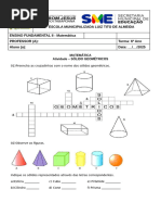 Atividades sobre Prismas e Pirâmides 4º Ano | PDF | Vértice (Geometria ...