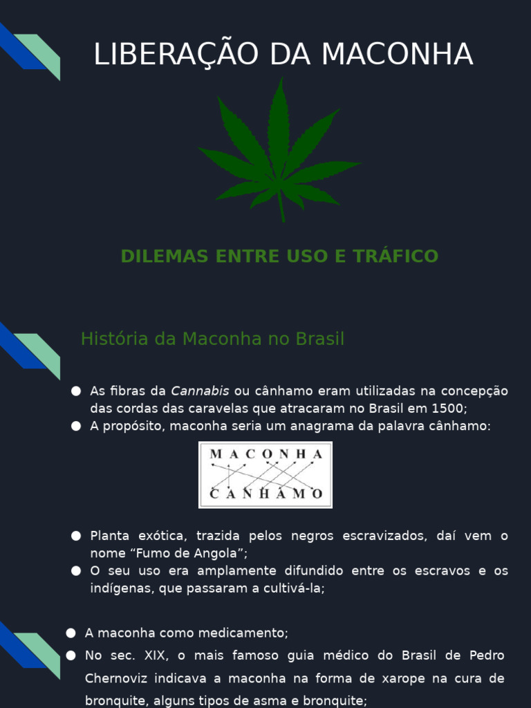 Maconha: História e Legalização no Brasil | PDF | Cannabis (droga)
