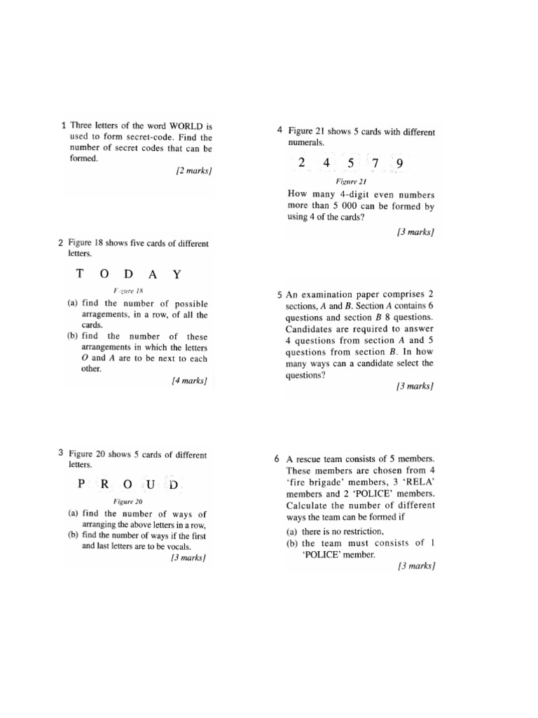 Permutation N Combination 2012 | PDF