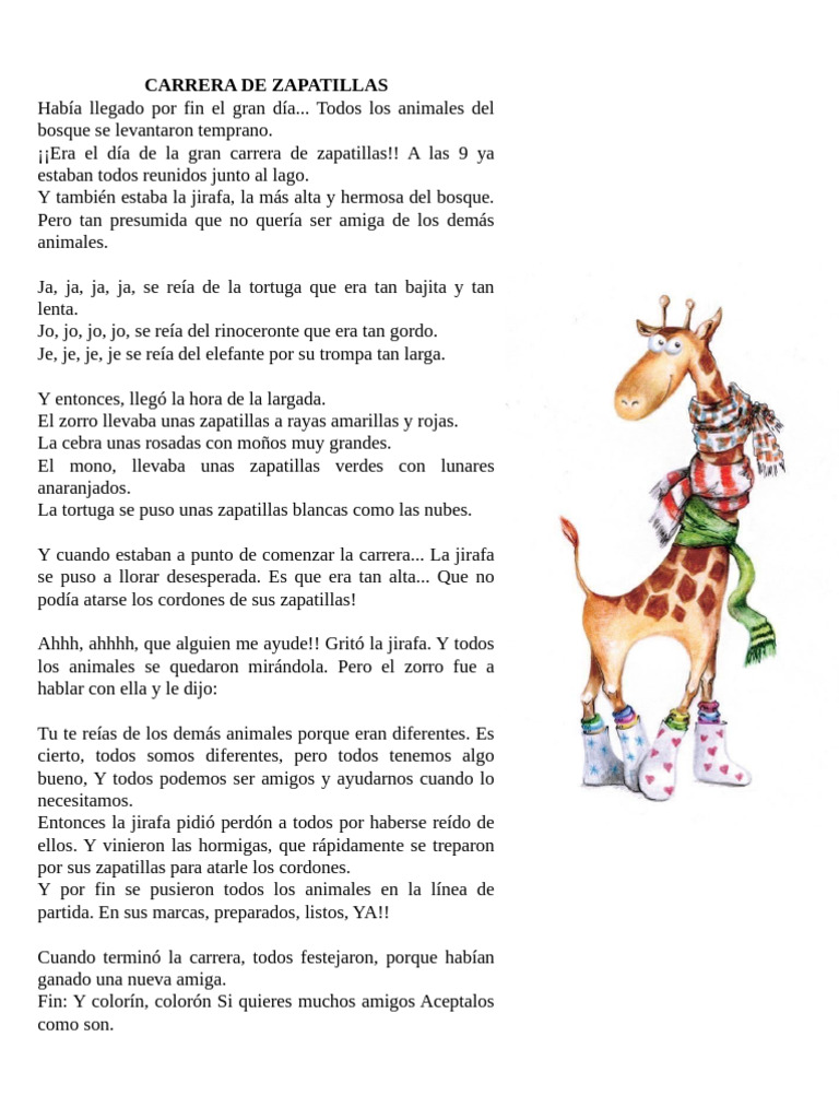 Cuento 1 Jirafa Pdf