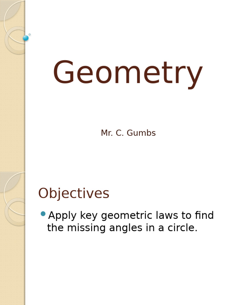 Geometry - Circle Theorem | PDF | Circle | Angle