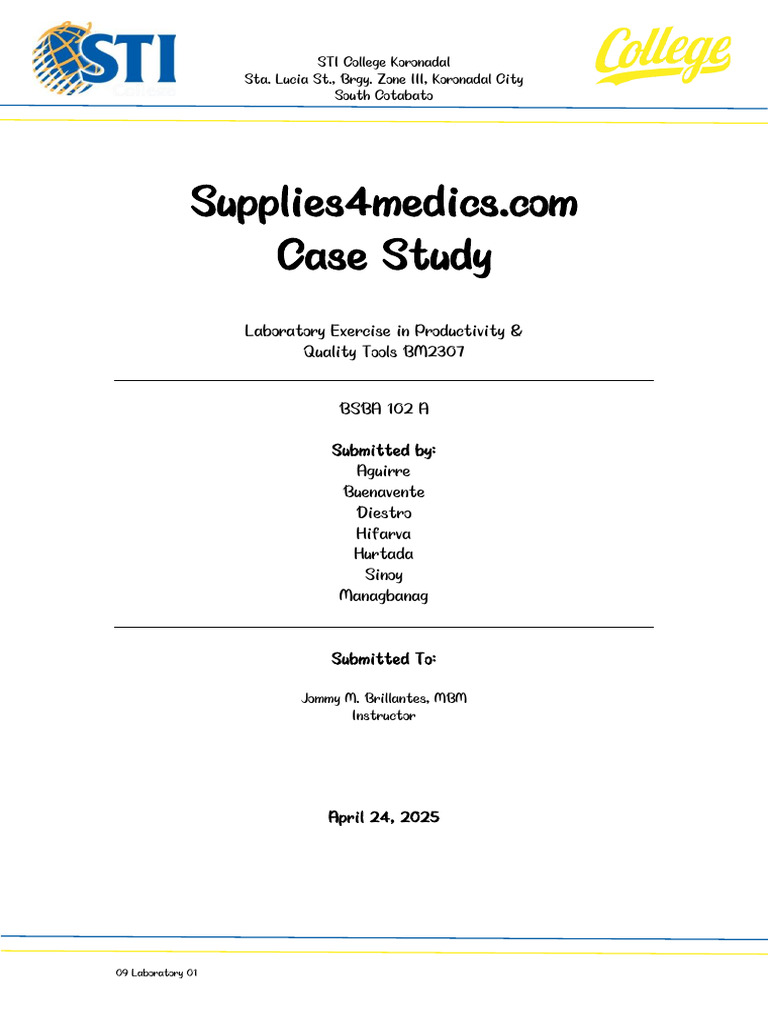 Inventory Management Case Study Analysis | PDF | Inventory | Business
