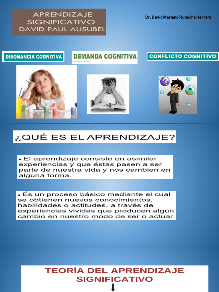 Aprendizaje Significativo Conflicto y Demanda Cognitiva | PDF
