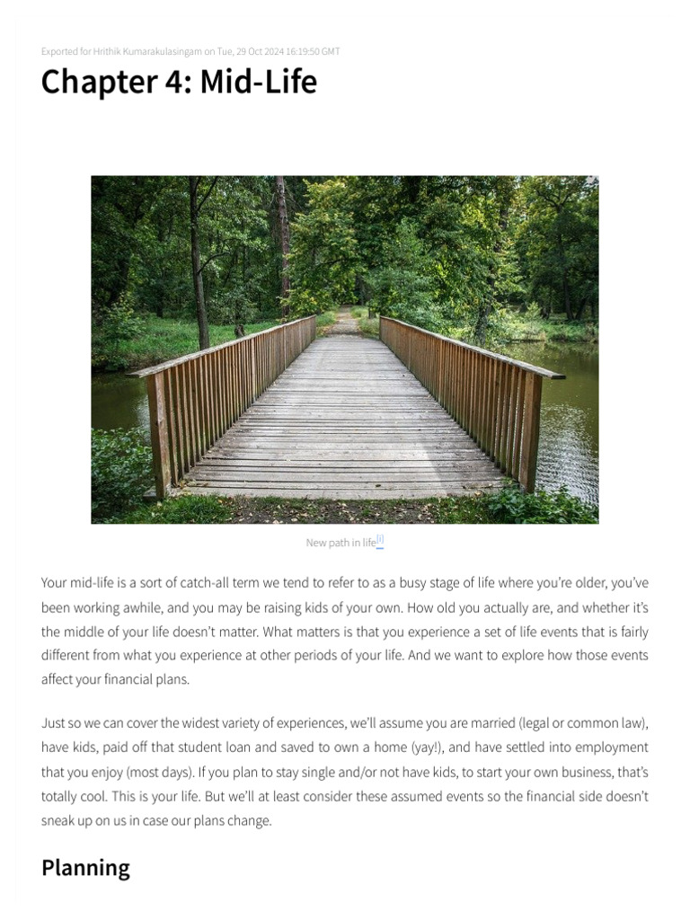 Financial Planning in Mid-Life | PDF | Alimony | Mortgages