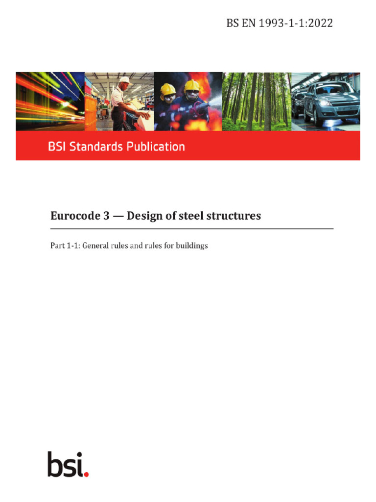 BS en 1993-1-1 Eurocode 3 Design of Steel Structures General Rules ...