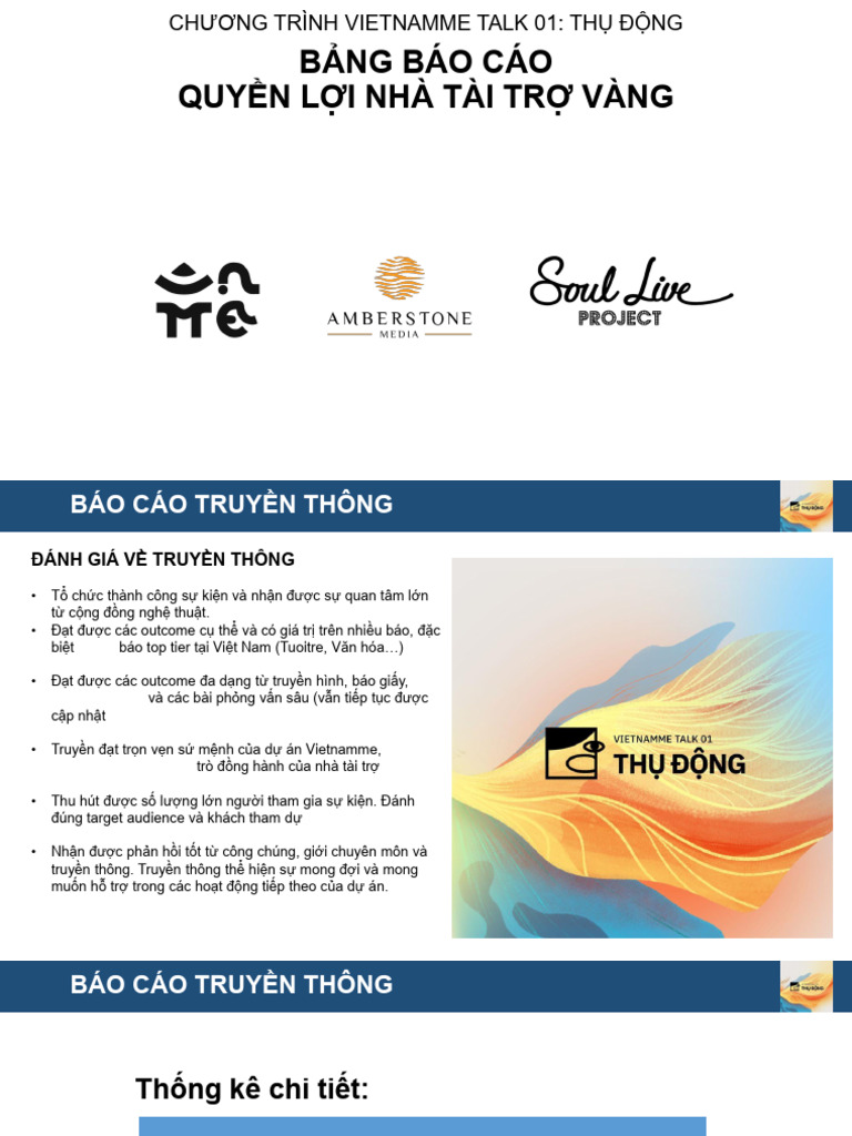 Soul Live Project & Amberstone - Sponsorship Report | PDF