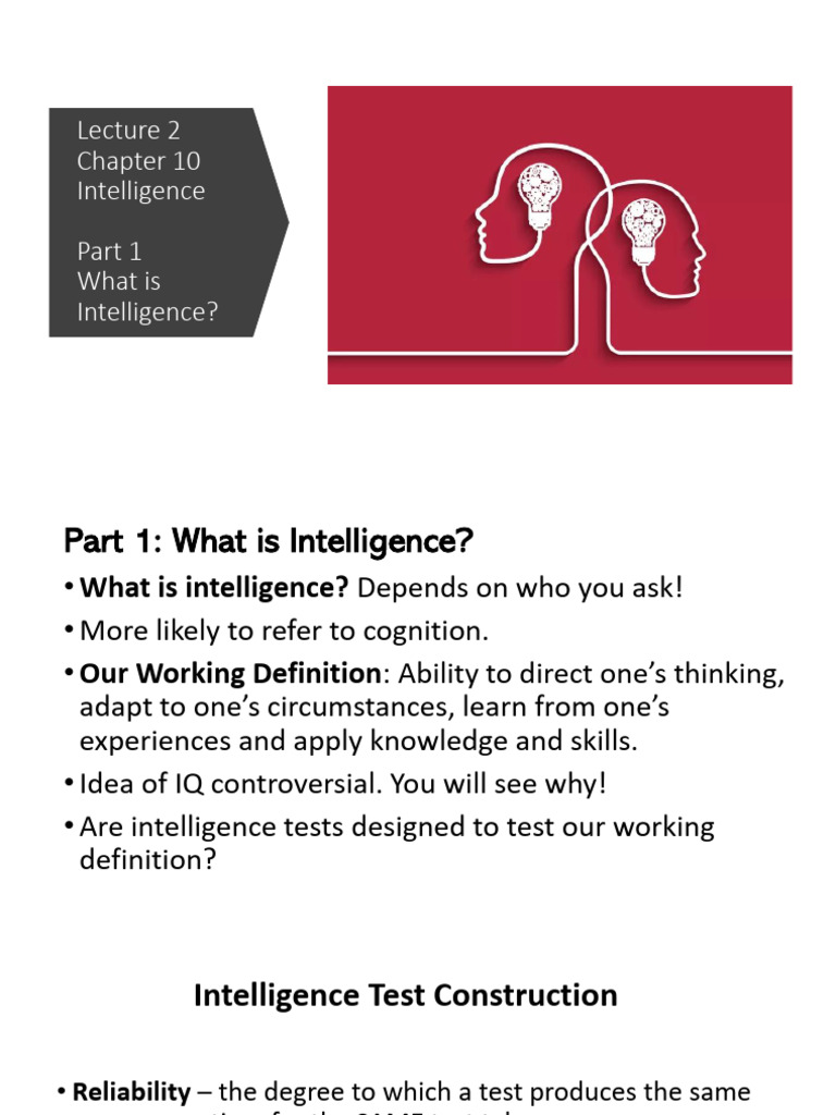 Understanding Intelligence and Testing | PDF | Intelligence Quotient ...