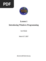 Lesson 1 Introducing Windows Programming: Ivan Moisè