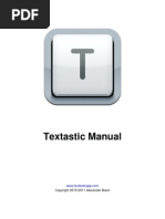 Download Textastic Manual by Andr Ferreira SN86373564 doc pdf