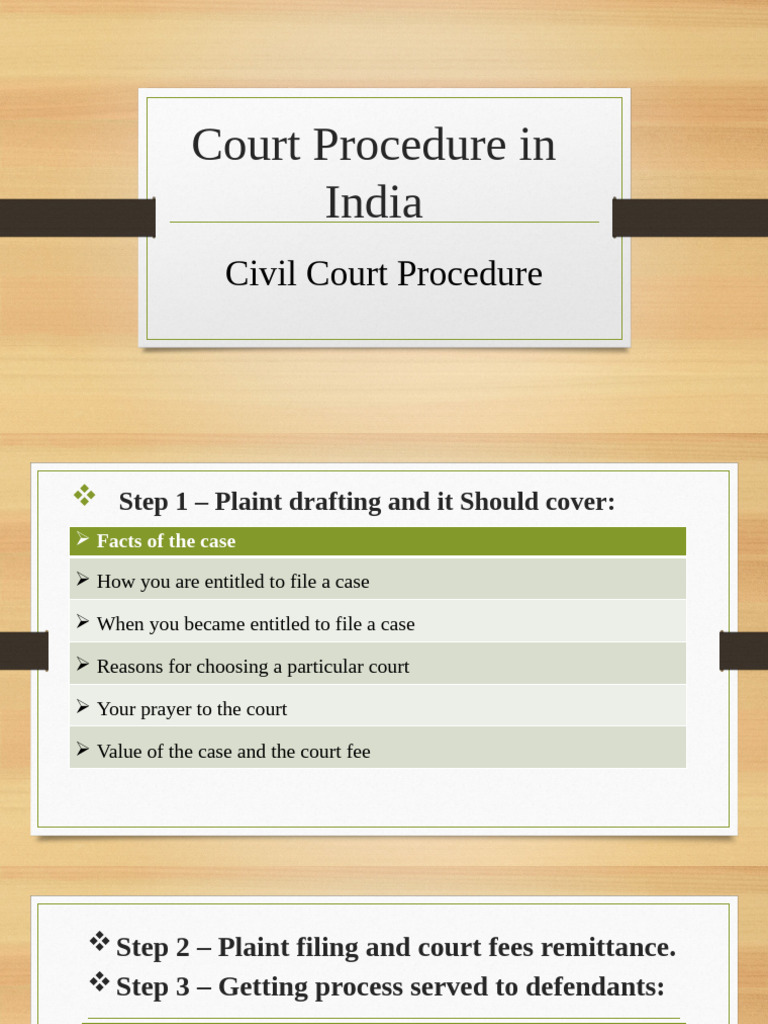 Civil Court Procedure in India Explained | PDF | Lawsuit | Legal Procedure