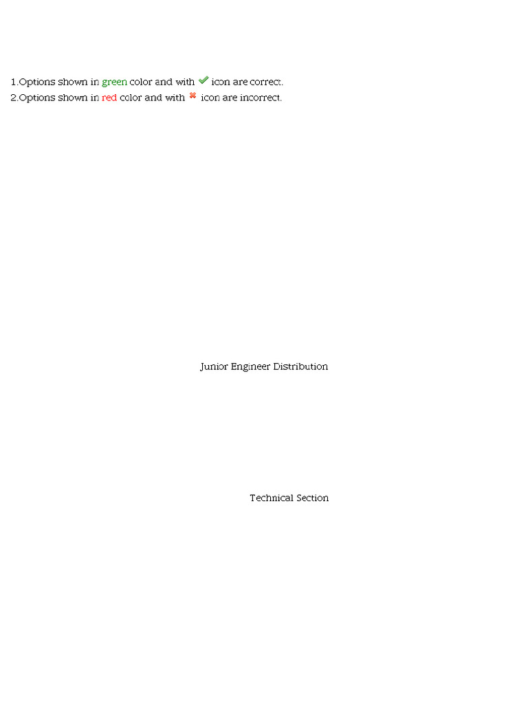 Junior Engineer Distribution Exam Paper | PDF