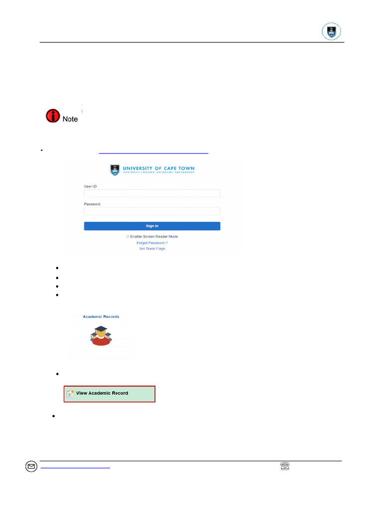 How to View Your Academic Record | PDF