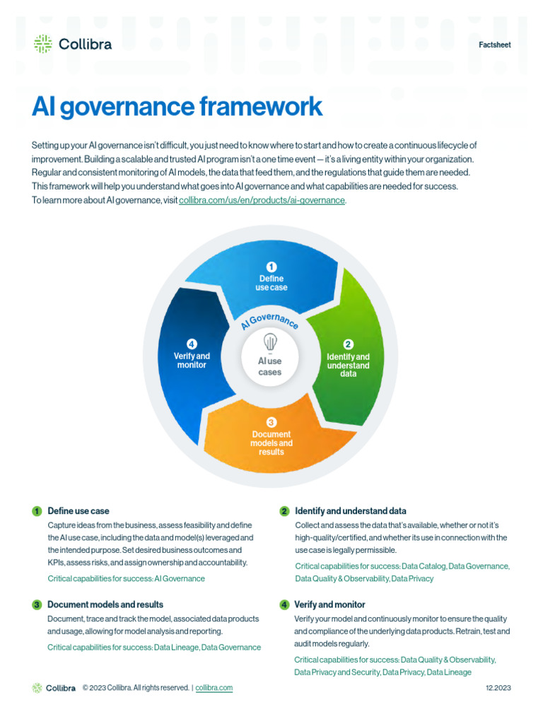 AI Governance Framework | PDF | Artificial Intelligence | Intelligence ...