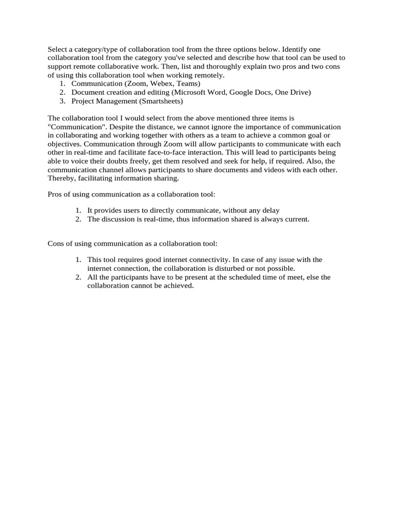COM 200 Week 5 Discussion | PDF