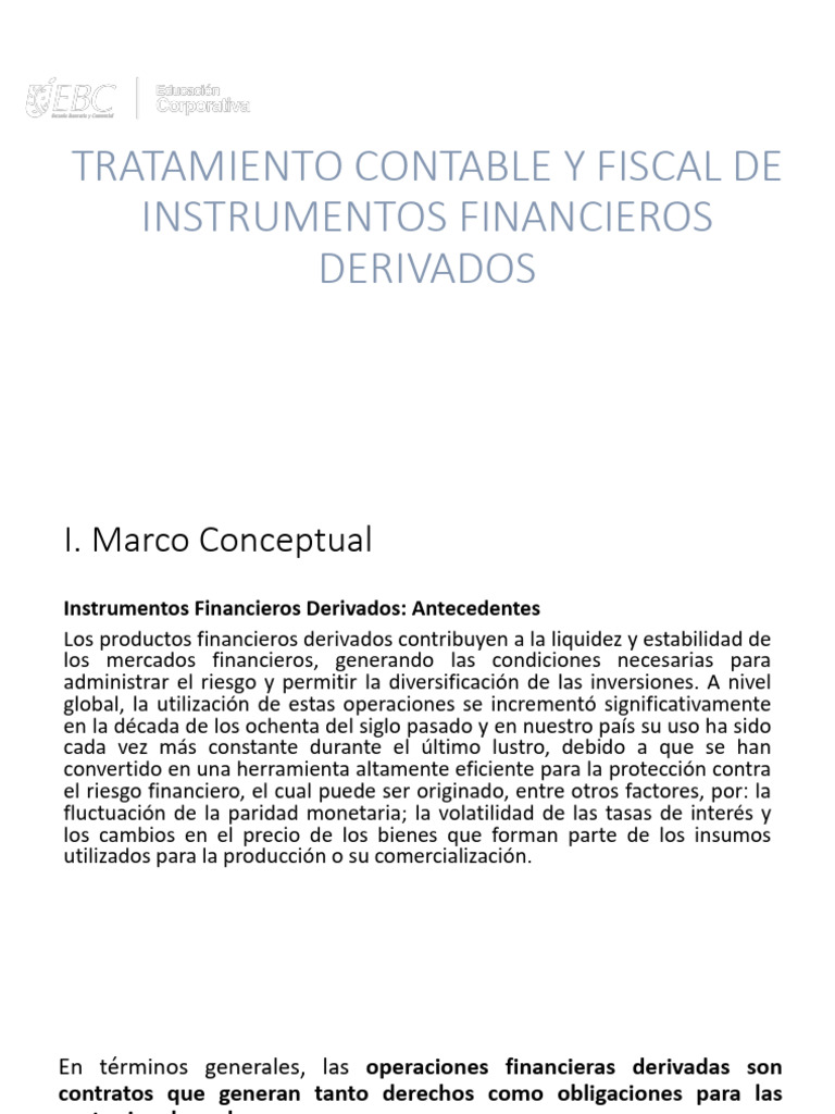 Tratamiento Contable y Fiscal de Derivados | PDF | Swap (Finanzas ...
