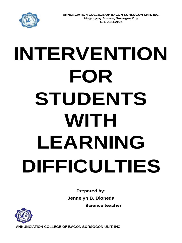 Intervention Program for Science Students | PDF | Science | Cognitive ...