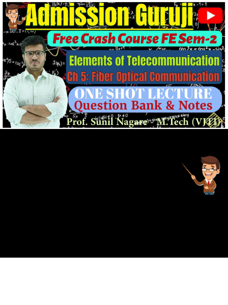 Fiber Optic Communication Basics | PDF | Refraction | Optical Fiber