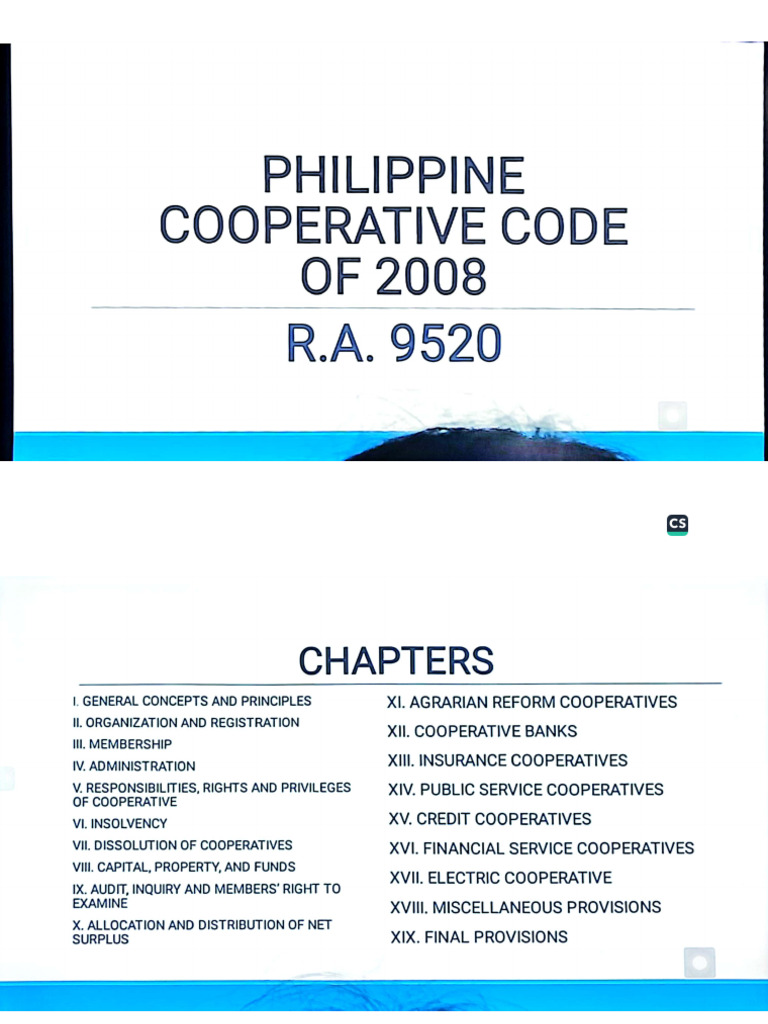 Cooperatives Ppt Sir Pdf
