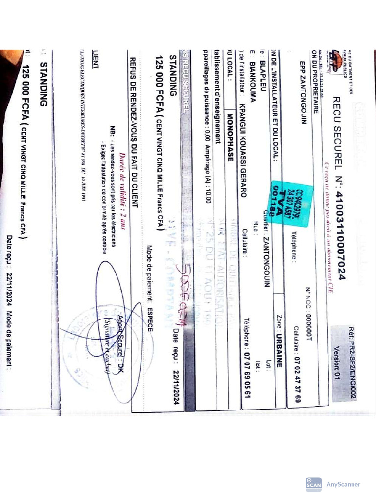 Attestation Securel Atd | PDF