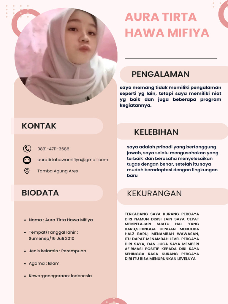 Pink Kreatif Desain Grafis Resume - 20240821 - 211646 - 0000 | PDF