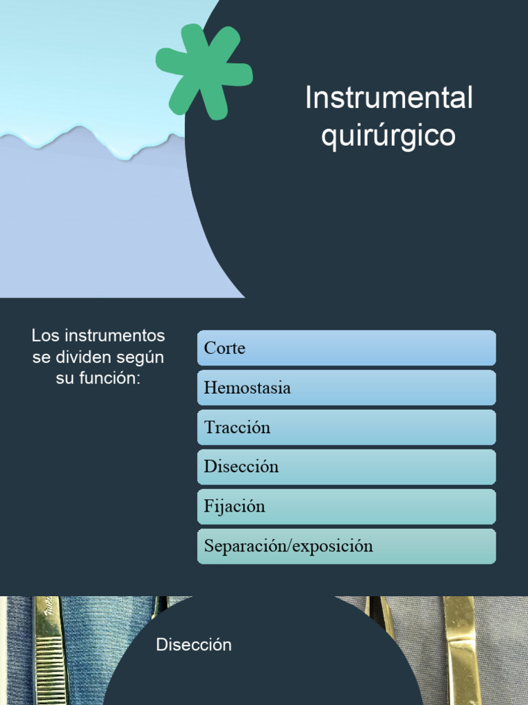 Instrumental Quirúrgico: Tipos y Usos | PDF | Cirugía
